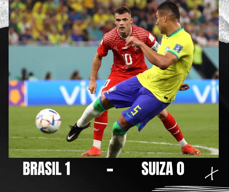 Brasil vence 1-0 a Suiza con gol de Casemiro