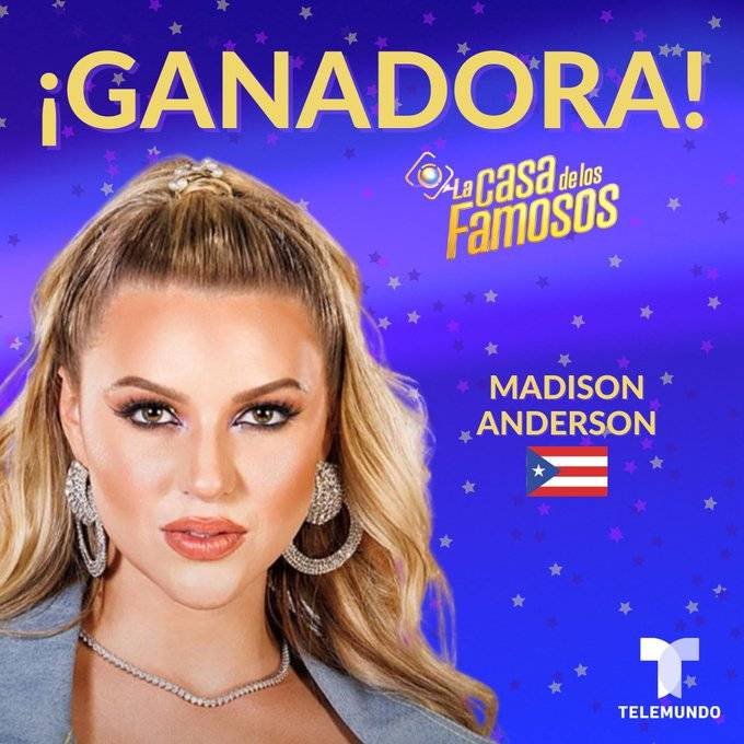 Madison gana La Casa de los Famosos 3