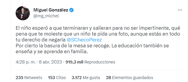 Comentarista de ESPN se lanza contra Sergio Checo Pérez 