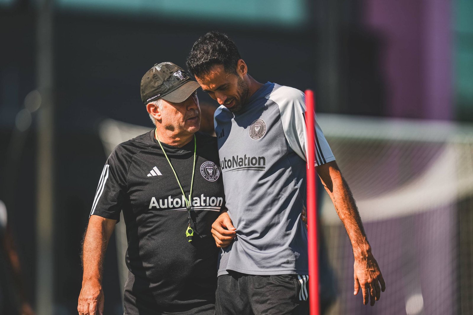 Gerardo Tata Martino y Sergio Busquets.