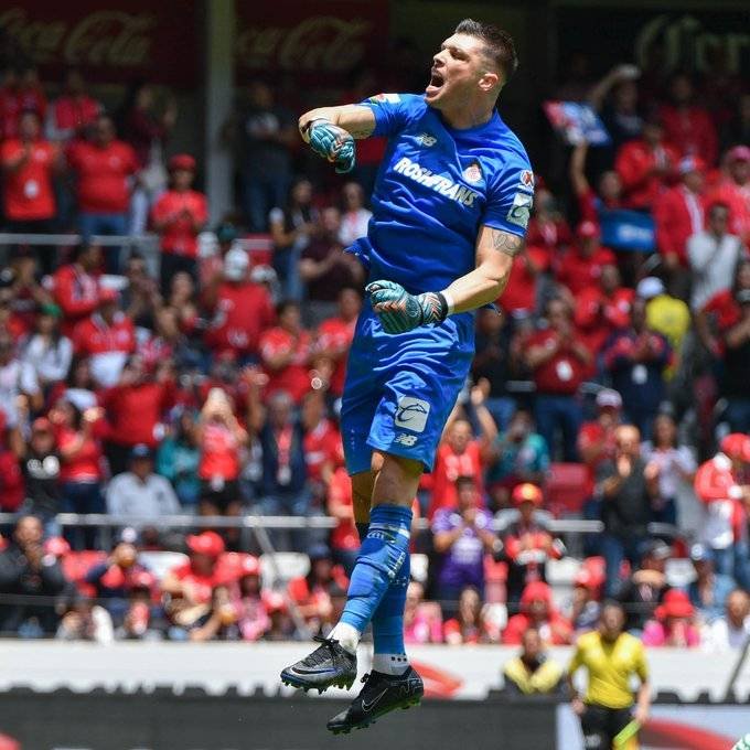 Thiago Volpi marcó el primer gol del Toluca. 