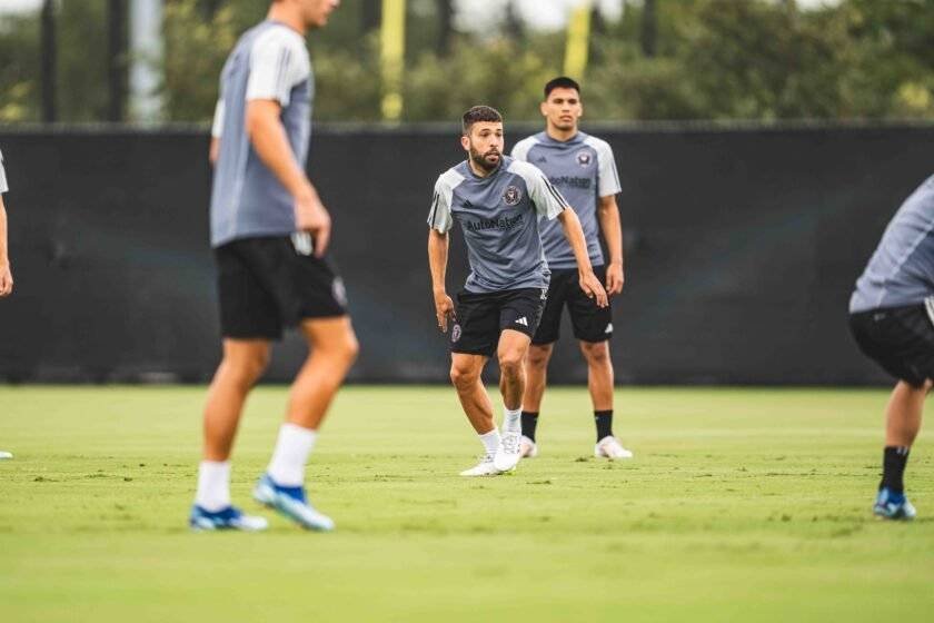 Jordi Alba regresó a la cancha con el Inter Miami.