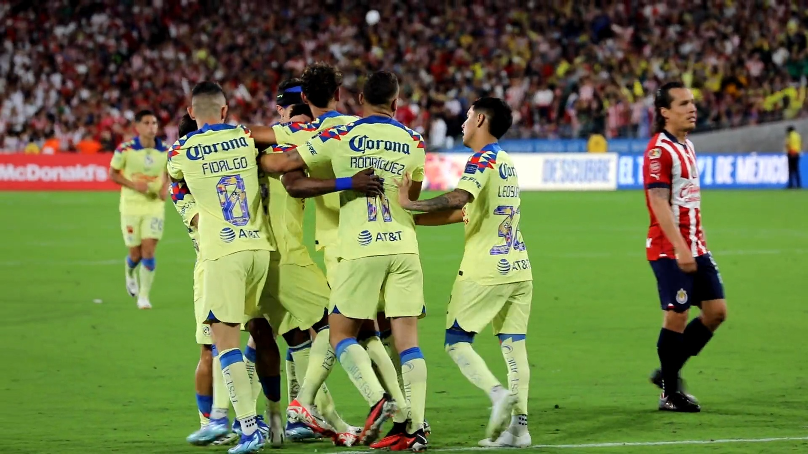 América derrotó nuevamente a las Chivas.