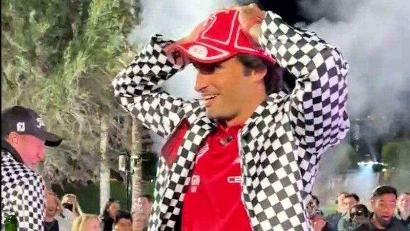 Carlos Sainz lamentó lo ocurrido. 