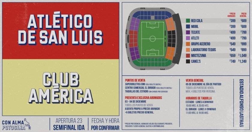 Atlético San Luis puso ya a la venta los boletos para el partido. 