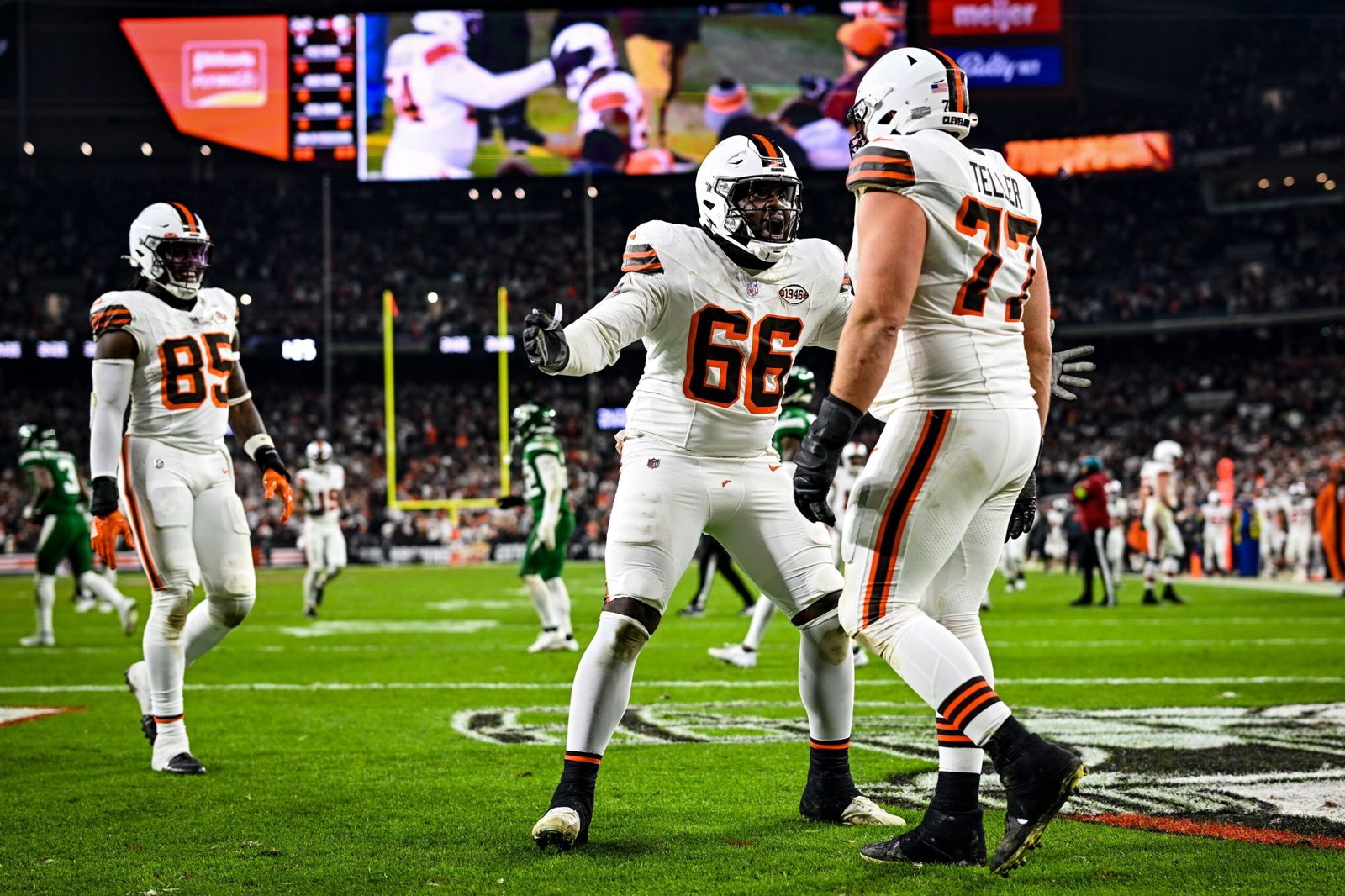 BROWNS con gran actuación defensiva ante los JETS.