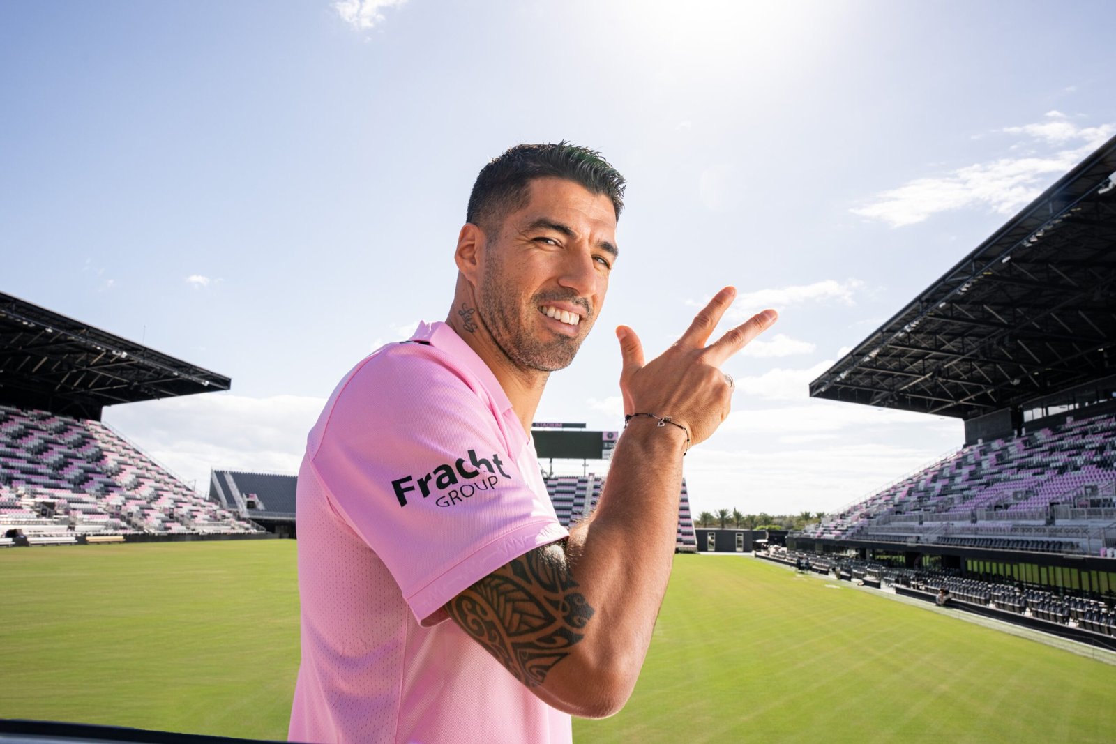 LUIS SUÁREZ llega al INTER MIAMI .