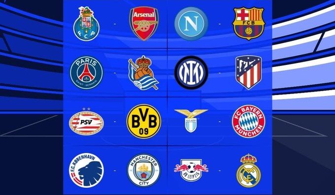 Lee más sobre el artículo Así se jugarán los octavos de final de la Champions League