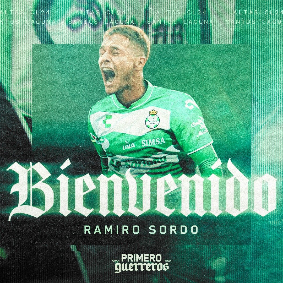 Ramiro Sordo nuevo jugador de Santos Laguna