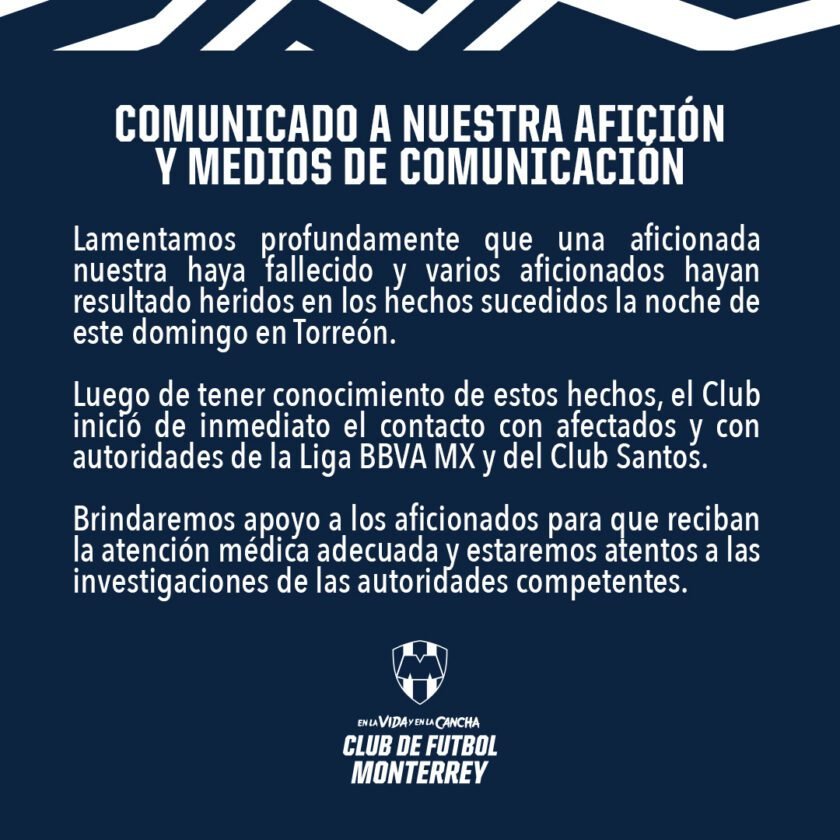 Tragedia en la Liga Mx, atropellan a aficionados de Rayados, muere una persona