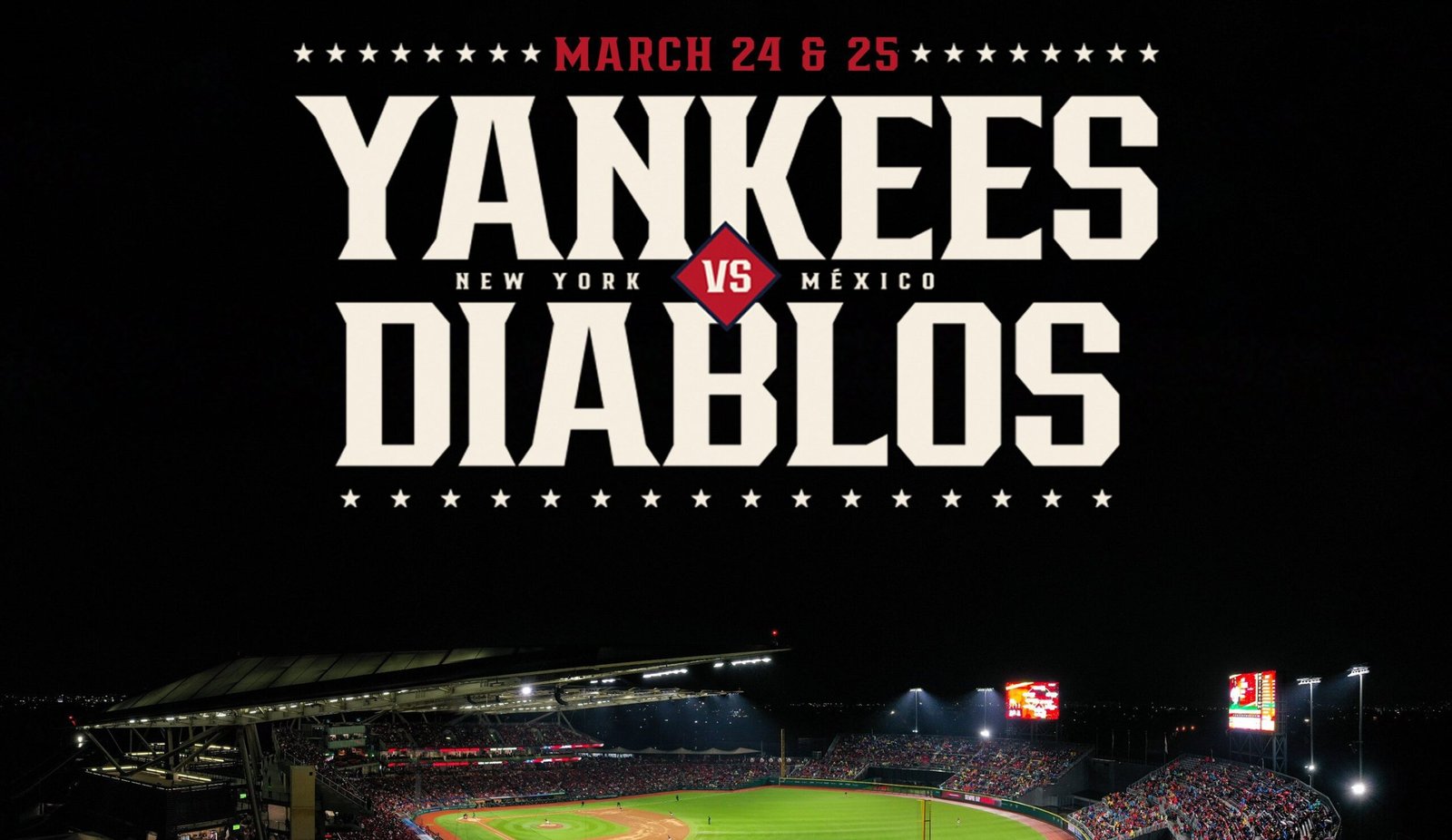 Yankees de Nueva York jugará en la Ciudad de México ante Diablos