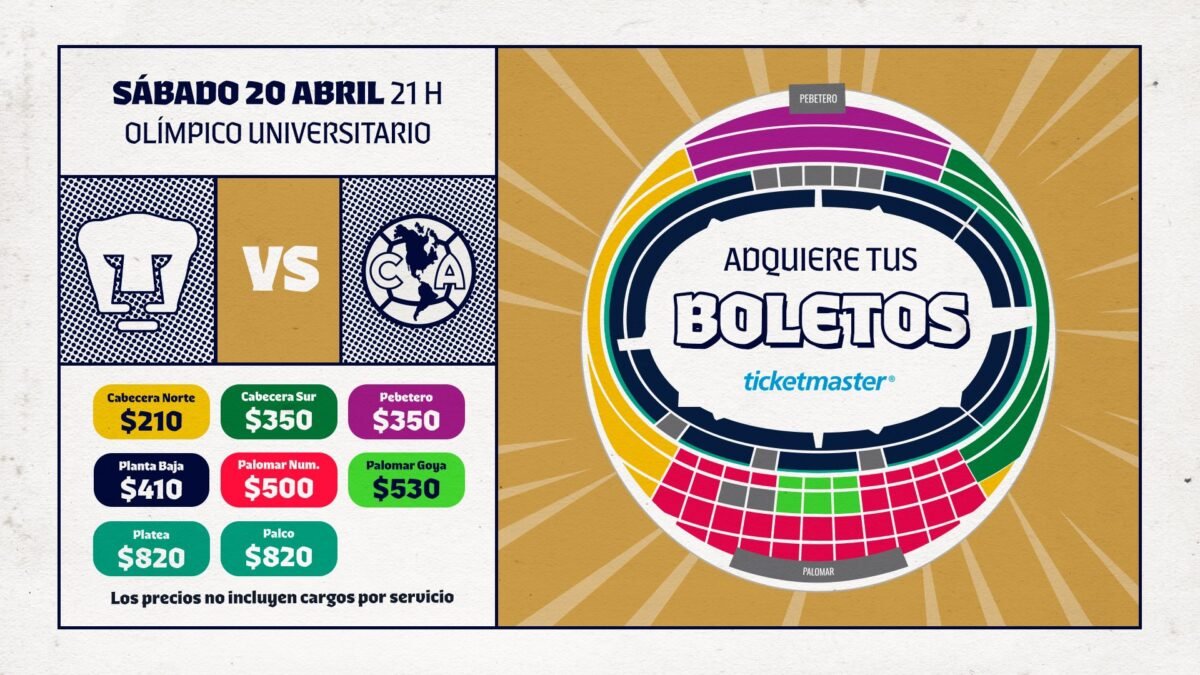 Pumas vs América 2024, esto costarán los boletos En Juego Deportes