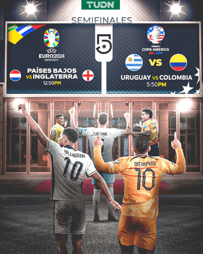 Países Bajos vs Inglaterra y Colombia vs Uruguay ¿Van por tele abierta?