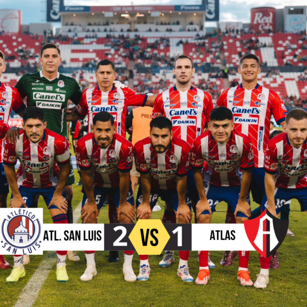 Liga MX: Atlético San Luis vence 2-1 al Atlas.