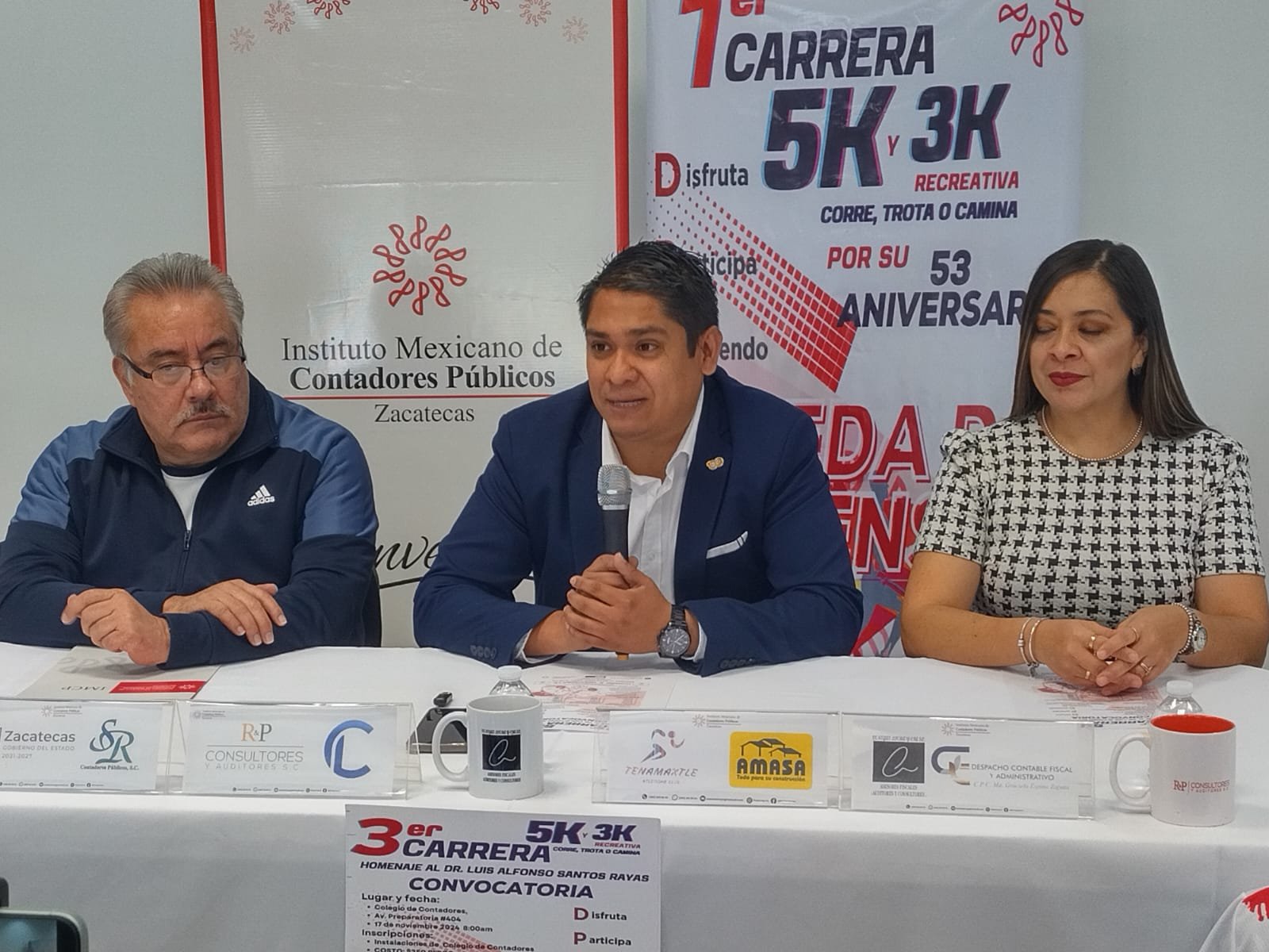 Tercera Edición de la Carrera Recreativa 3 y 5K del Colegio de Contadores de Zacatecas