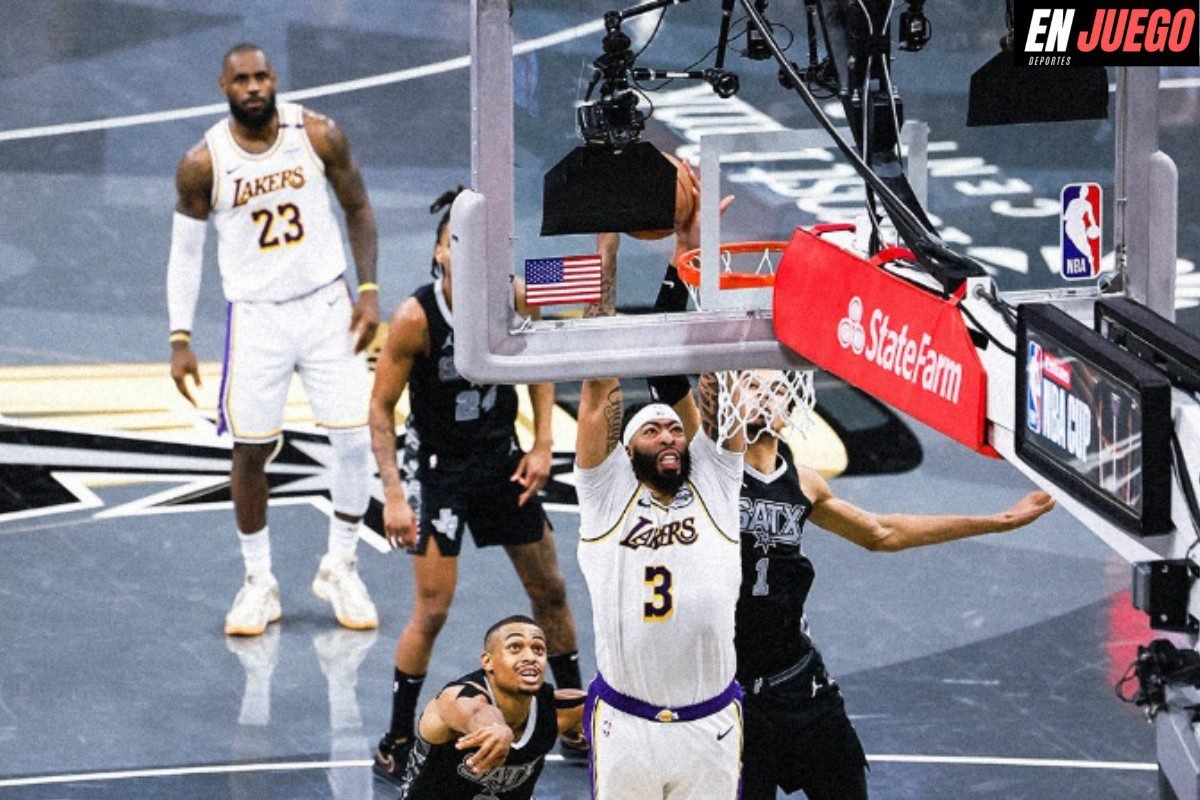 Lee más sobre el artículo Impulsa Anthony Davis victoria de los Lakers 120-115 sobre los Spurs