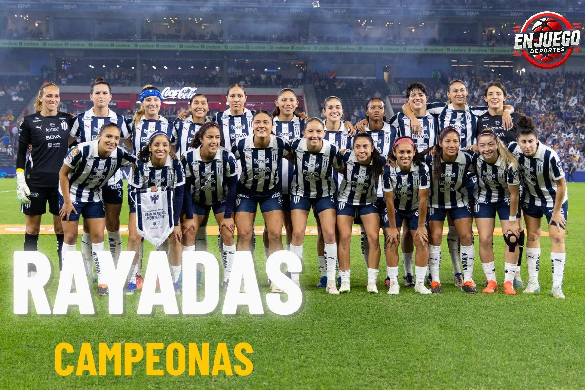 Rayadas campeonas de la Liga MX Femenil. 