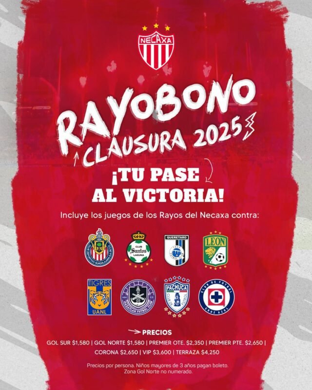 Necaxa Rayobono 2025