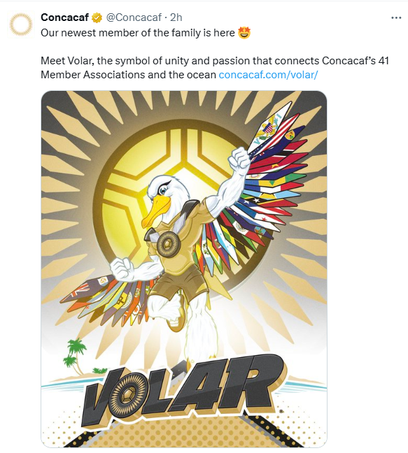 Volar, mascota de la Concacaf